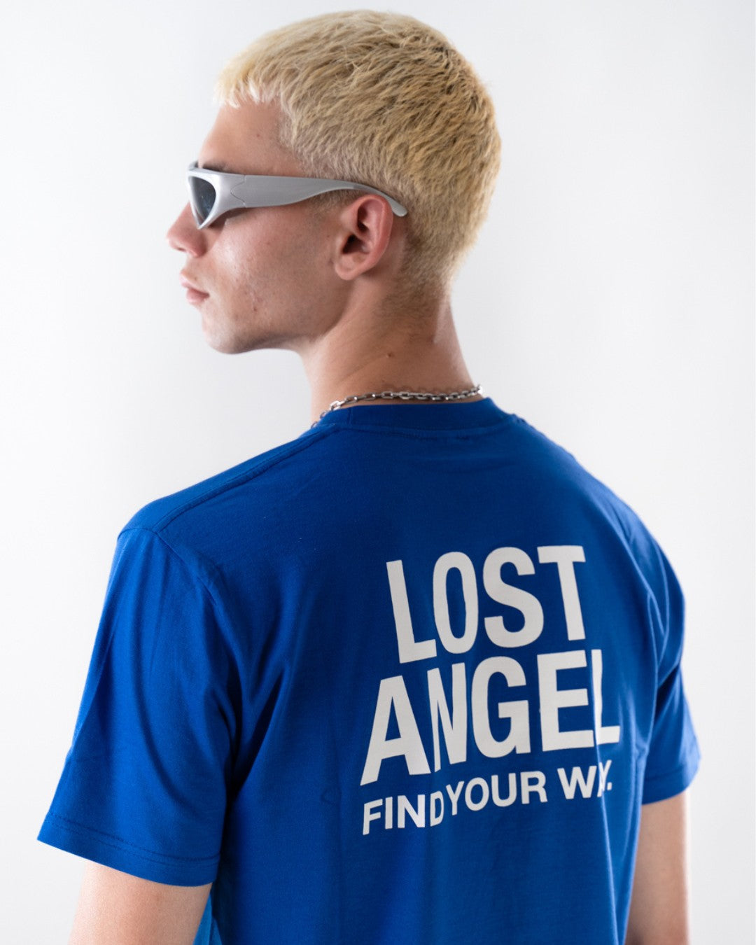 Souvenir Blue/White Tee