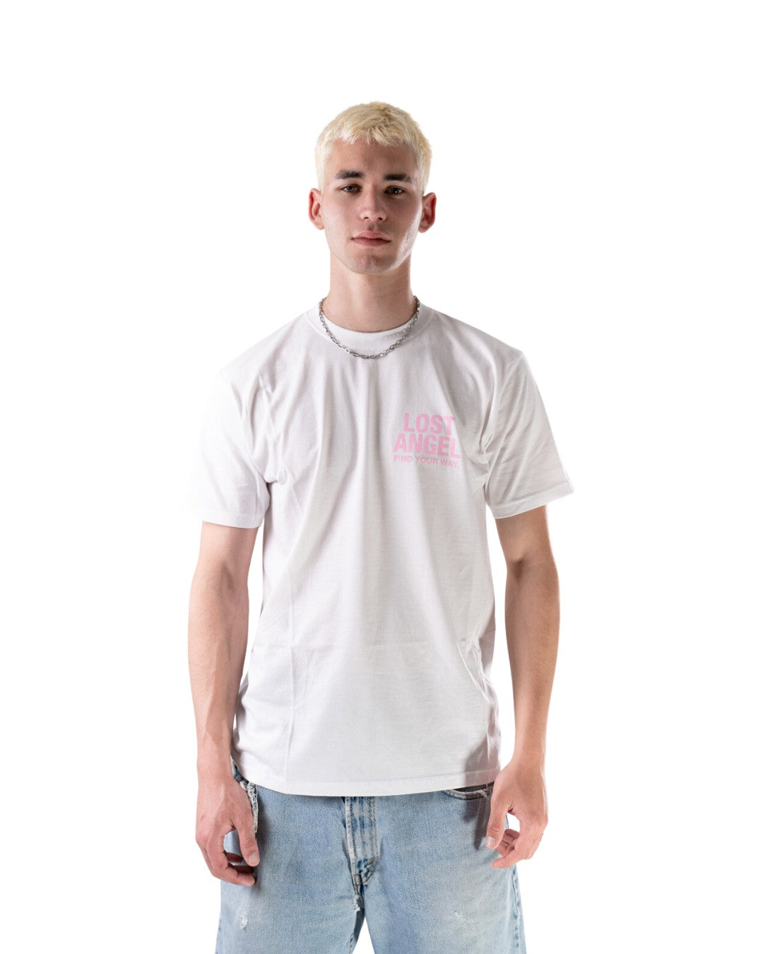 Souvenir White/Pink Tee