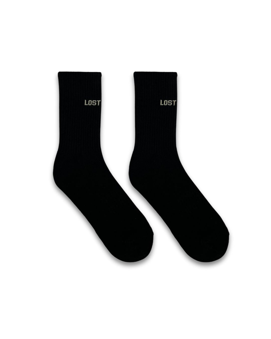 Logo Front Socks Black