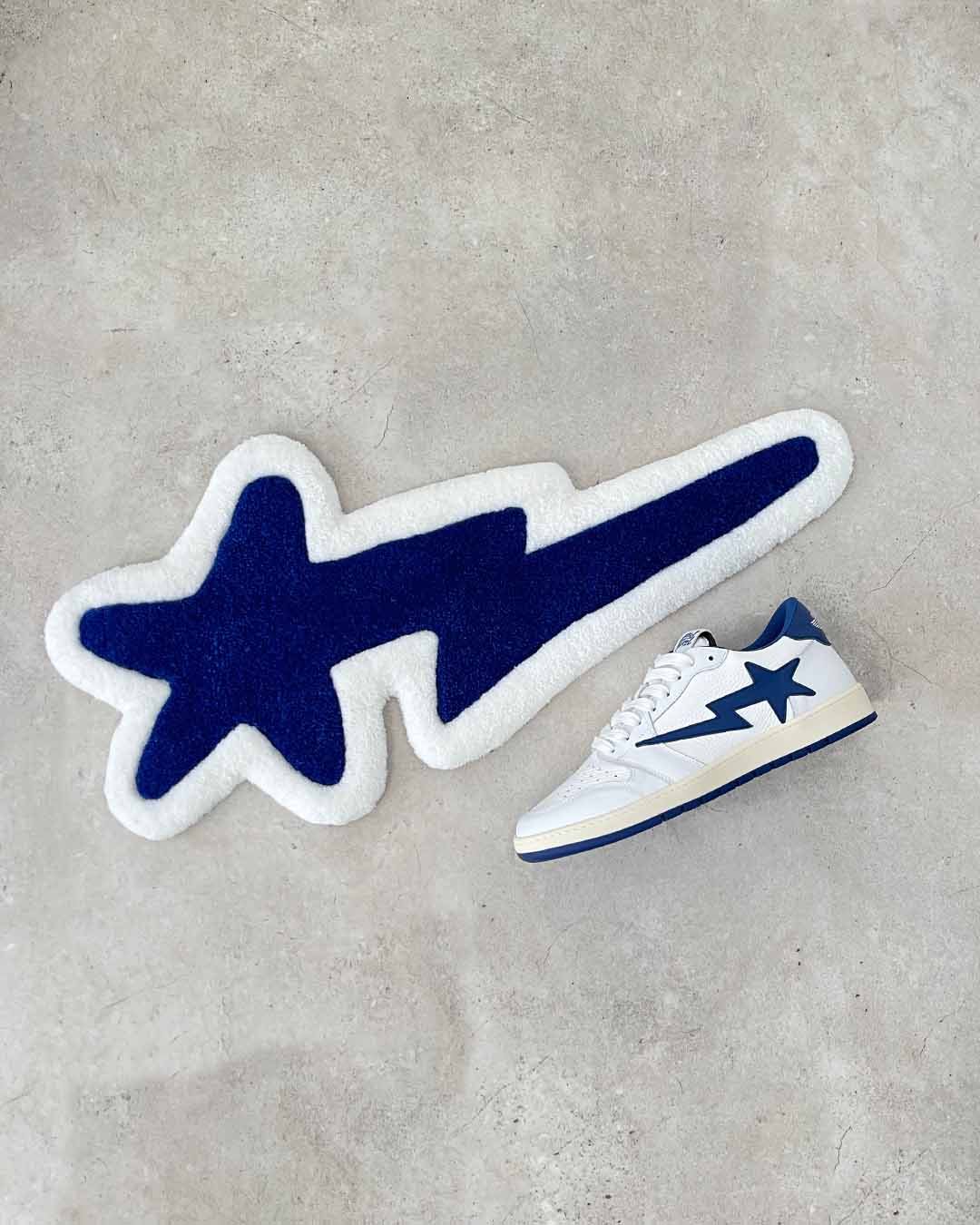 Star Blue/White Rug