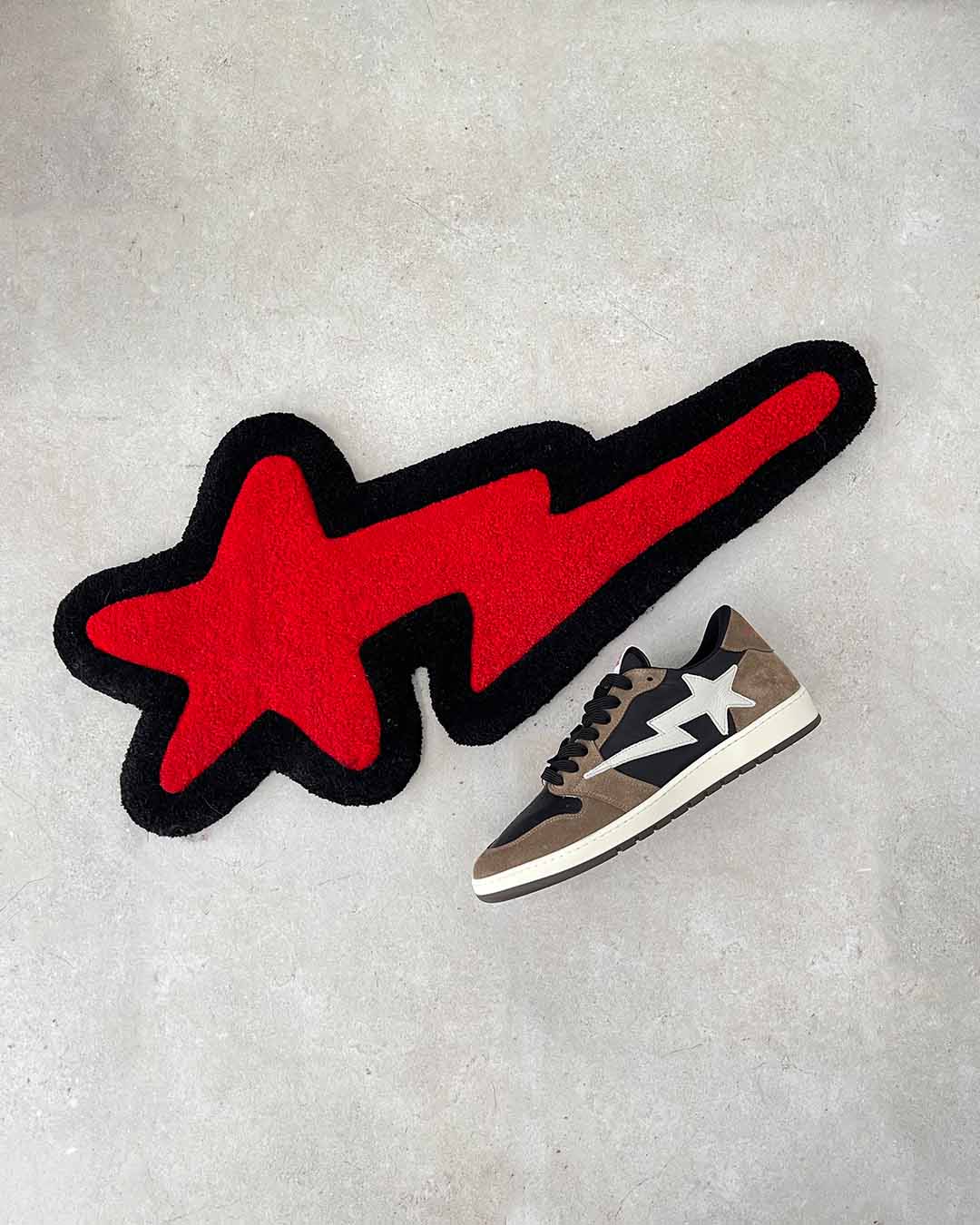 Star Red/Black Rug