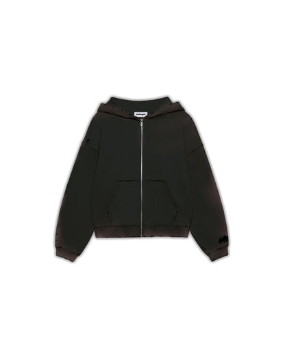 Time Zip Crop Hoodie