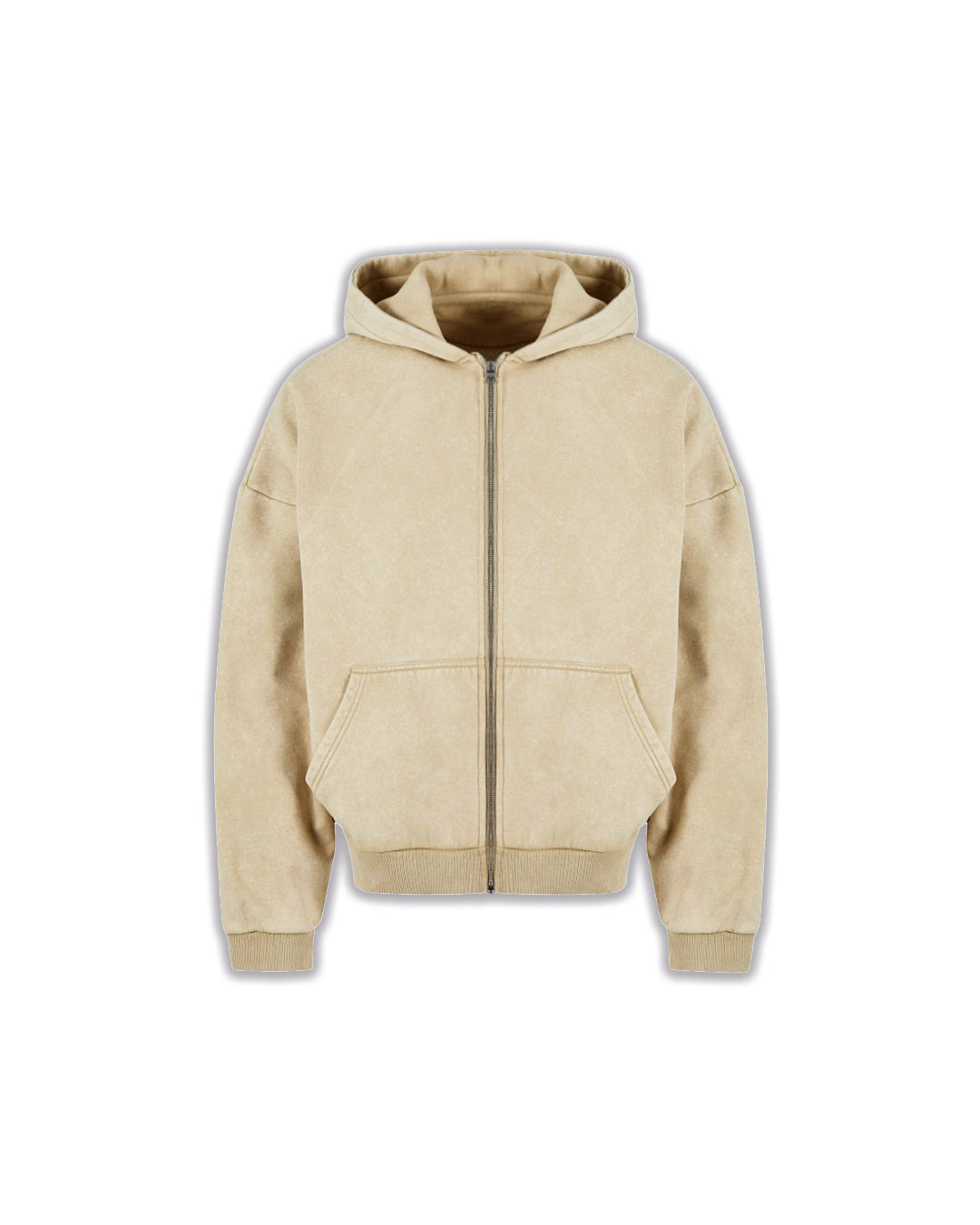 Zip Stonewashed Hoodie